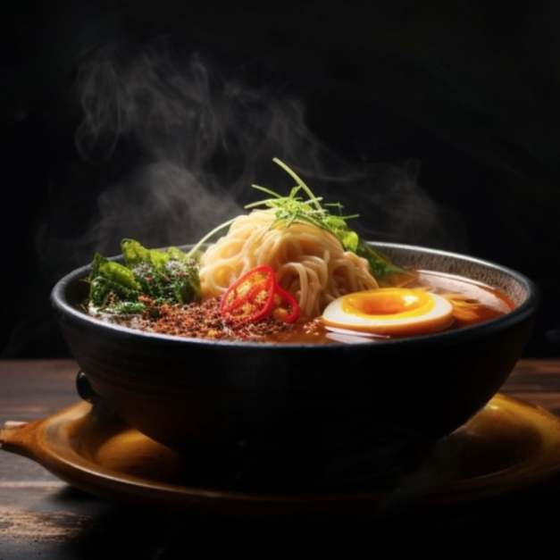 Dampfende Ramen-Schüssel im japanischen Kochkurs in Hannover